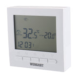 Wengart Gas Thermostat WG02B04BW,Digital LCD Display,Programmable,Battery Powered,COM-NO-NC Wire Connector