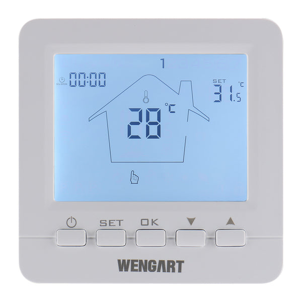 Wengart Gas Thermostat WG06BW, Digital LCD Display,Programmable,Batter –  WENGART